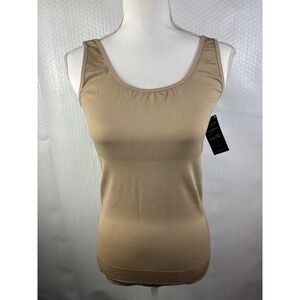 Yummie Women's Seamless 2-way Nude Tank Top Size 1X/2X Shapewear (C1)